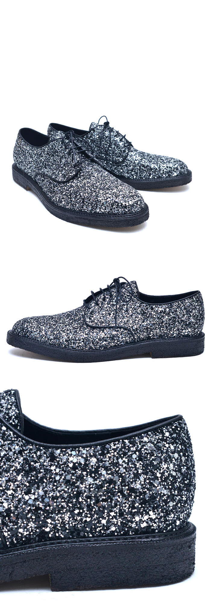 Shoes Glitter Encrusted Designer OxfordShoes 497 GUYLOOK Men's